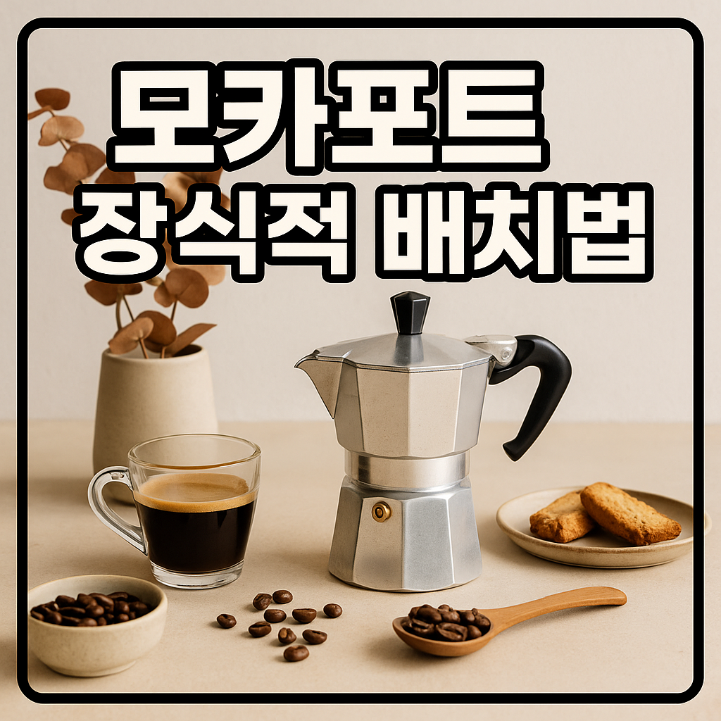 모카포트 장식적 배치법