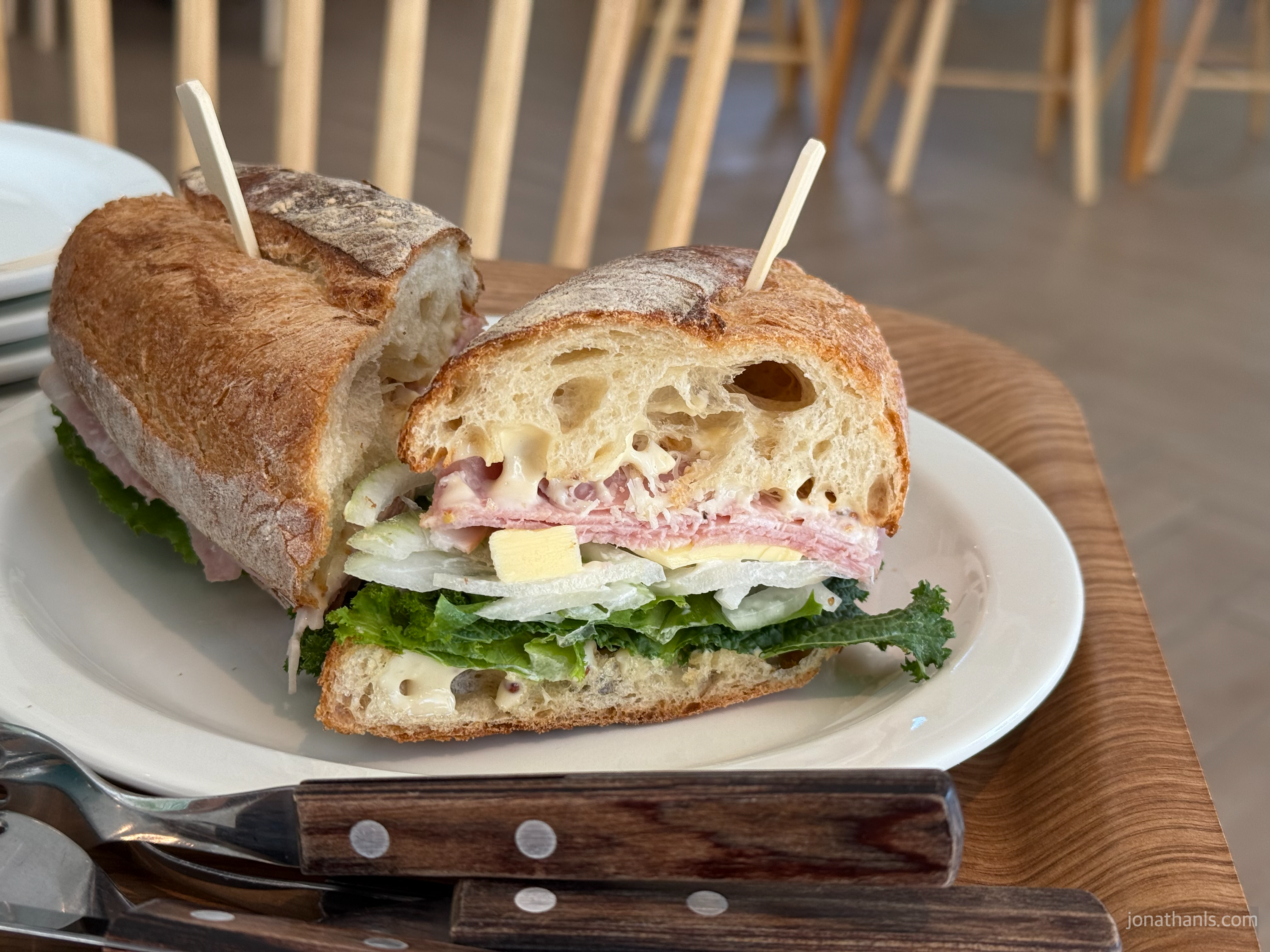 용인 신봉동 몬스마리 베이커리 카페 잠봉뵈르 샌드위치