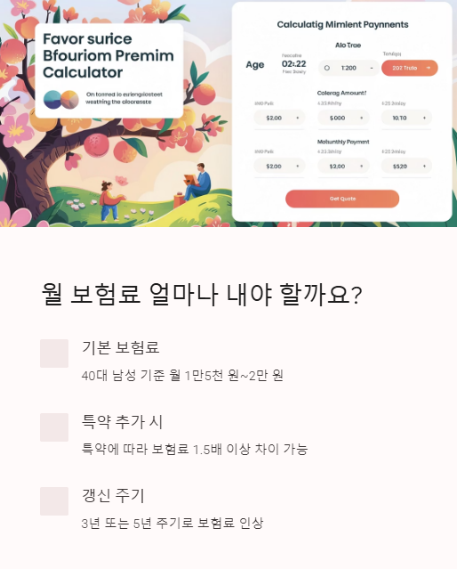 월 보험료 얼마나 내야 할까요?