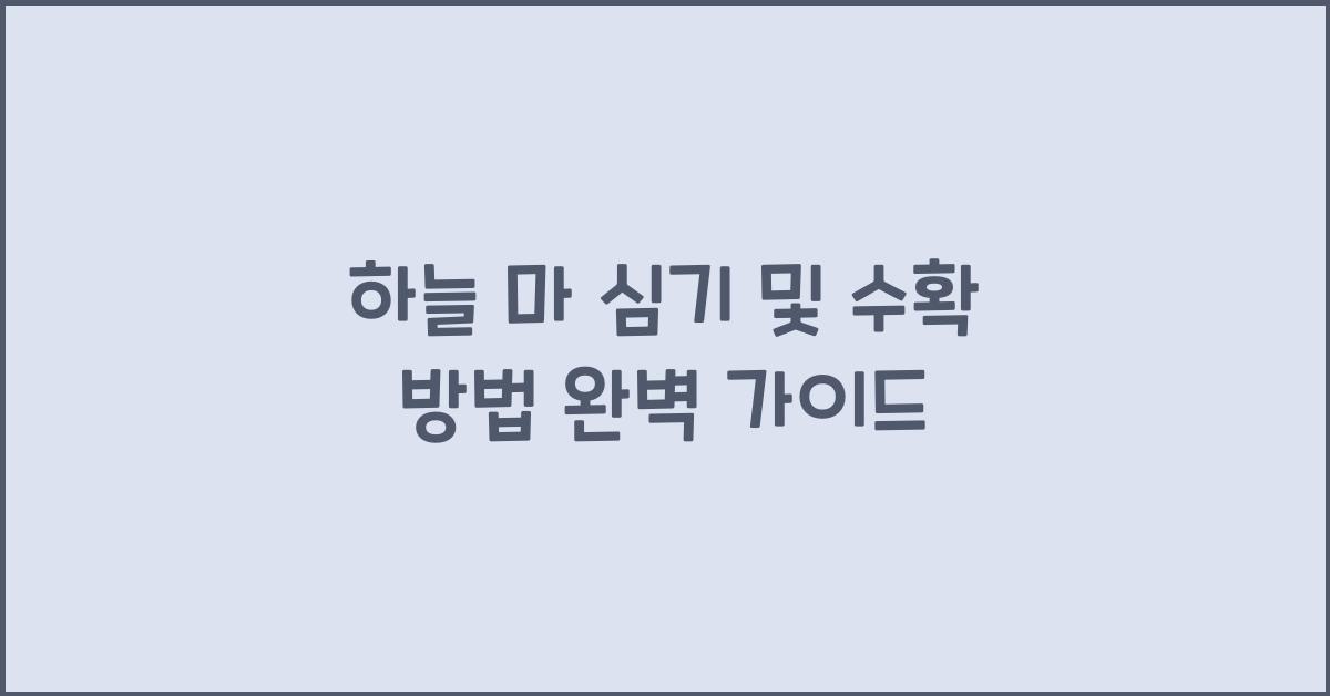 하늘 마