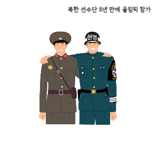 북한-선수단