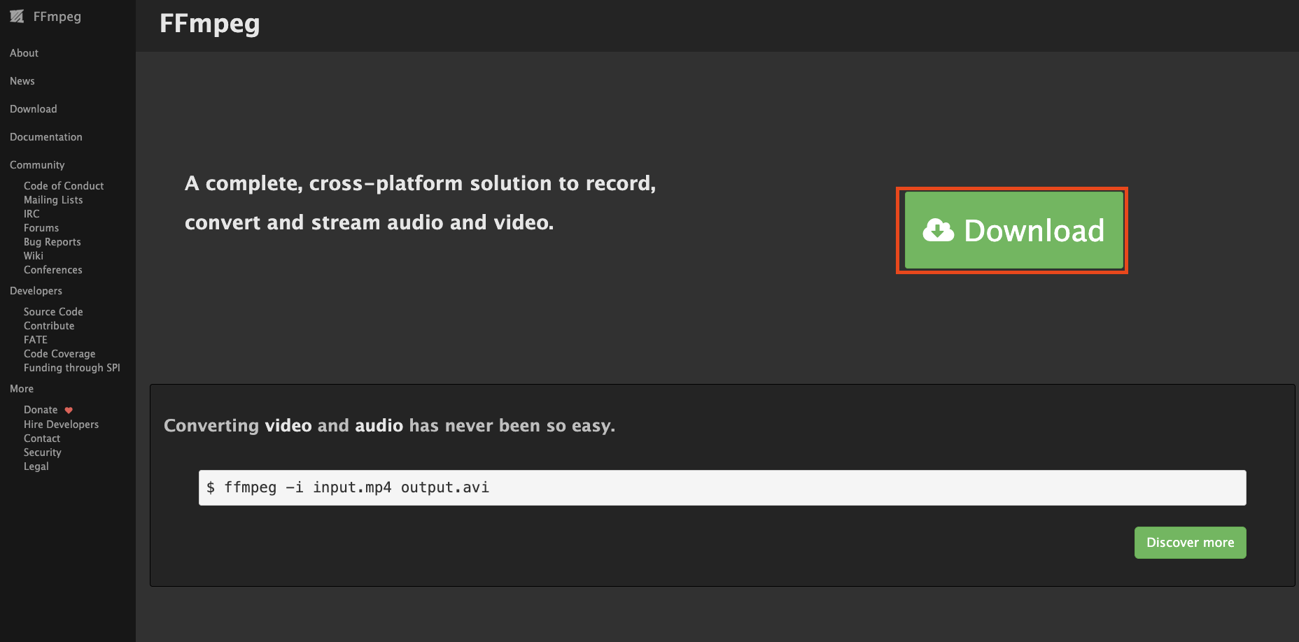 윈도우에서 ffmpeg 설치하는 모습