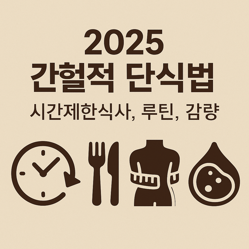 2025 간헐적 단식법 (시간제한식사, 루틴, 감량)