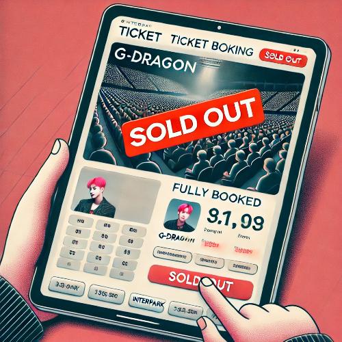 지드래곤 콘서트 매진된 예매 페이지 &ndash; 티켓을 구하지 못한 팬들의 반응