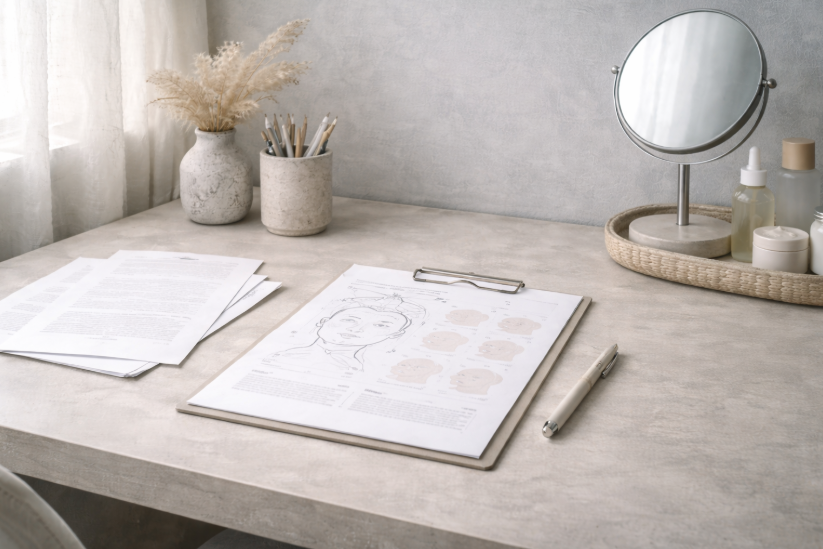 상담차트가 올라간 AI 이미지