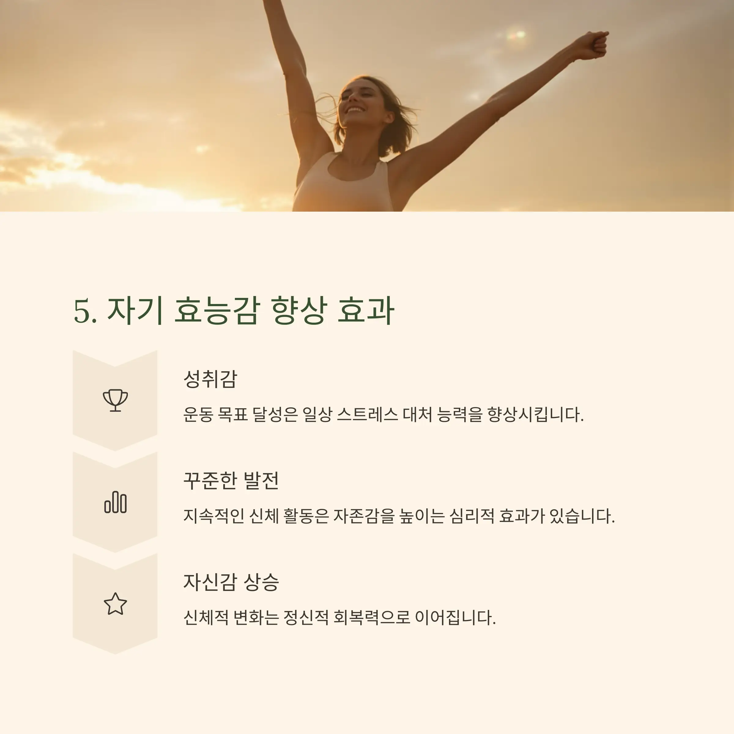 자기 효능감 향상을 통한 정신적 회복