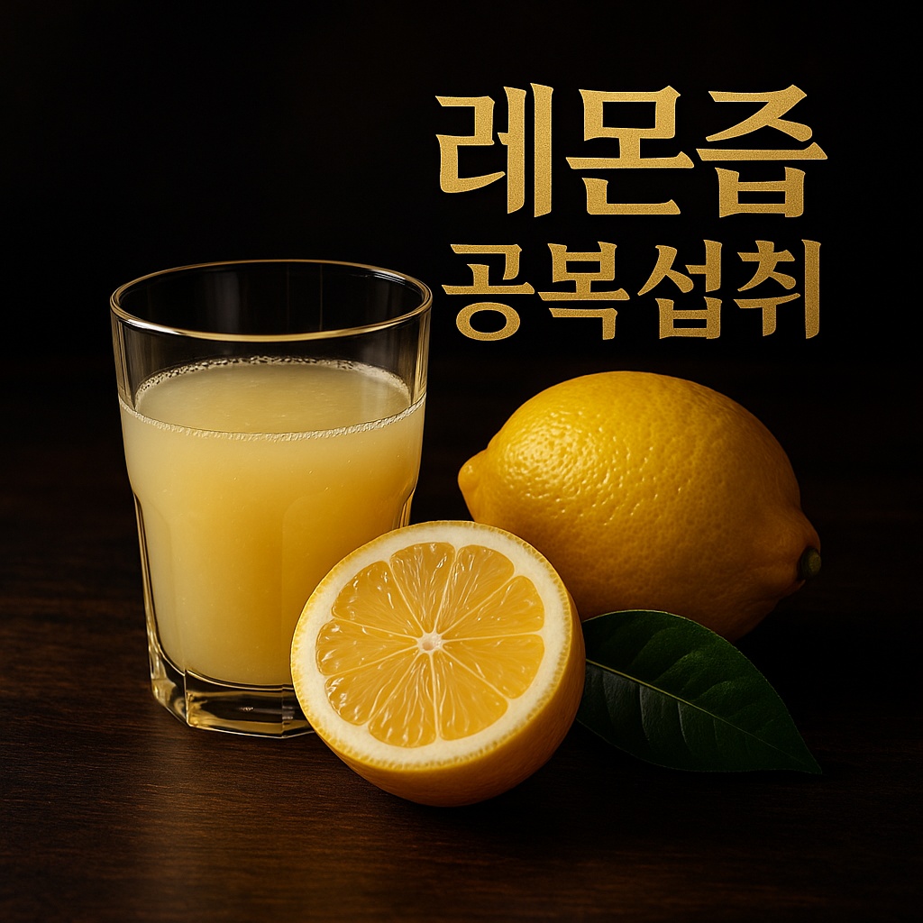 레몬즙 공복섭취, 정말 괜찮을까?