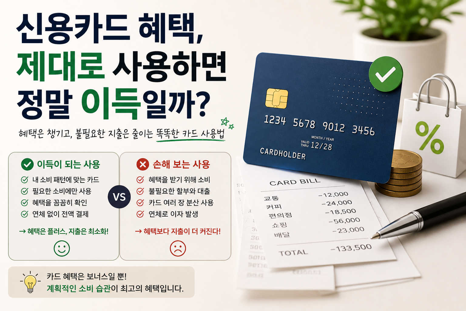 신용카드 혜택, 및 사용방법