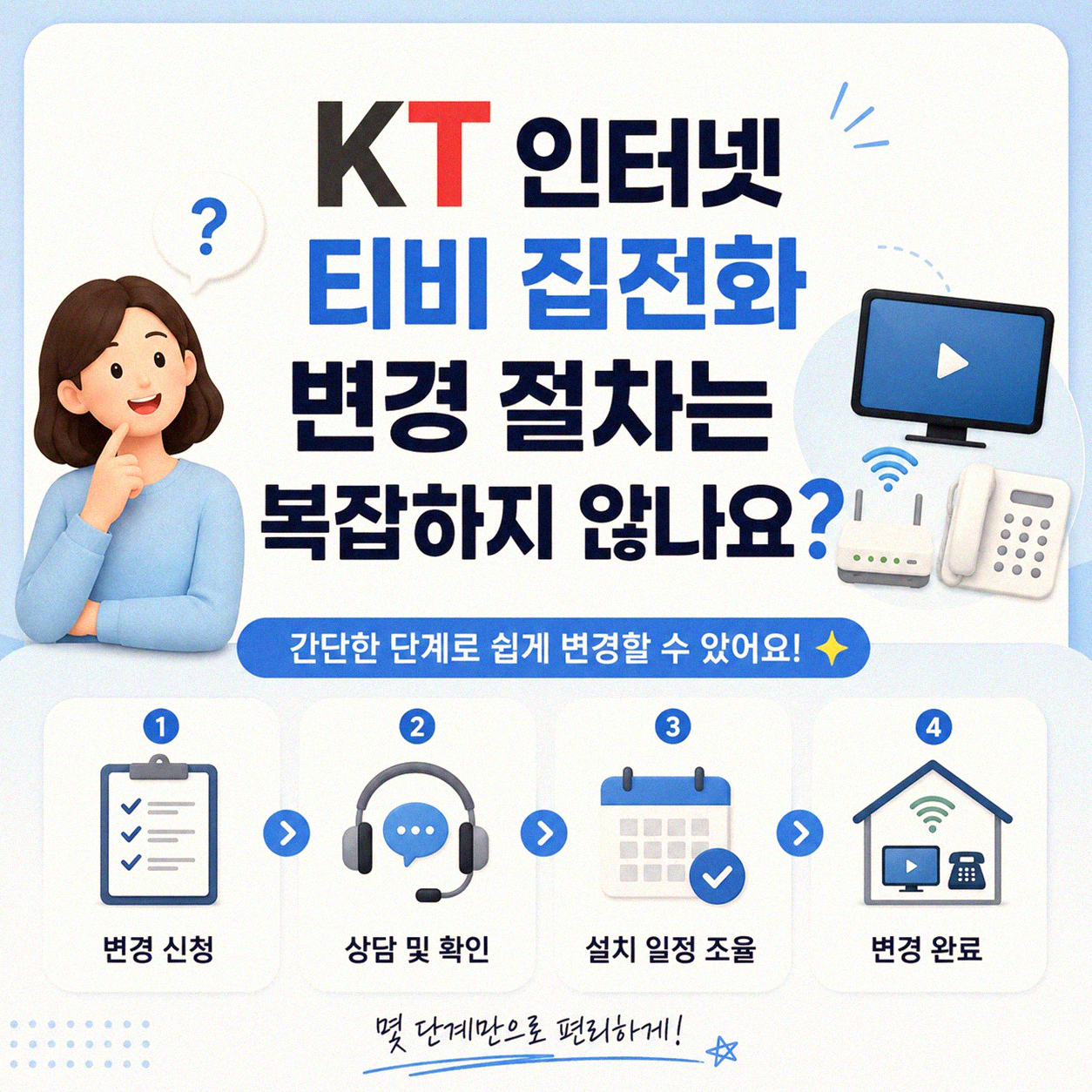 KT 인터넷 티비 집전화 변경, 무엇부터 알아봐야 할까