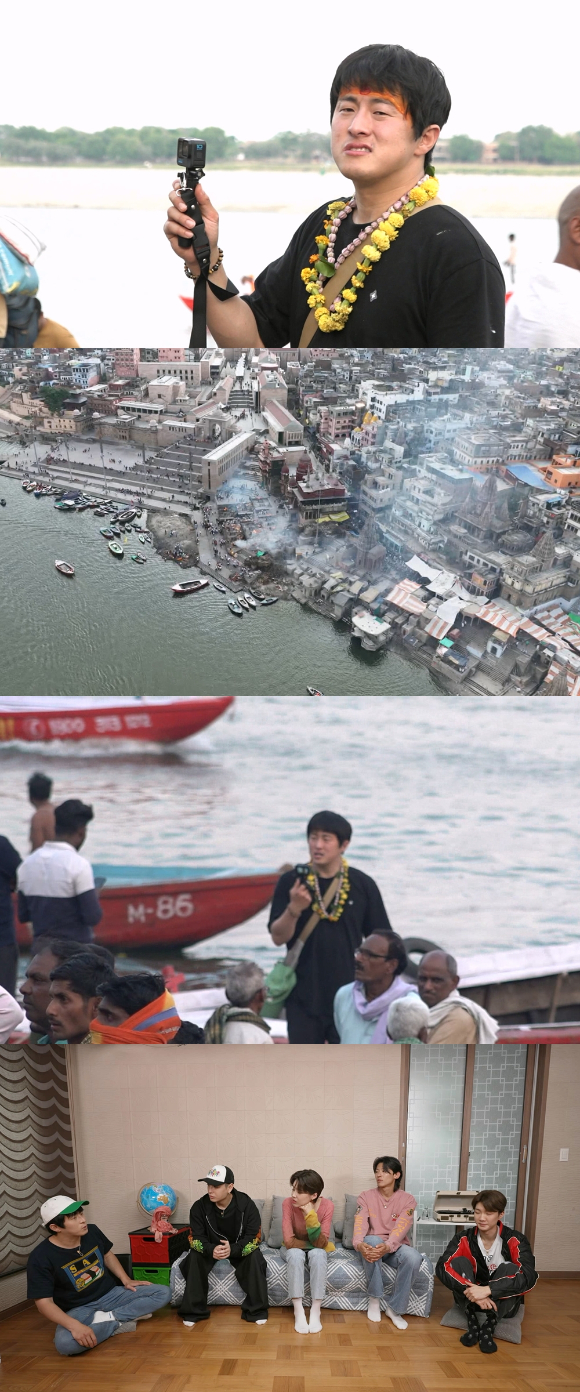 &#39;태어난 김에 세계일주2&#39; 기안84가 바라나시를 상징하는 대표 화장터 마니까르니까 가트로 향한다. [사진=MBC ]