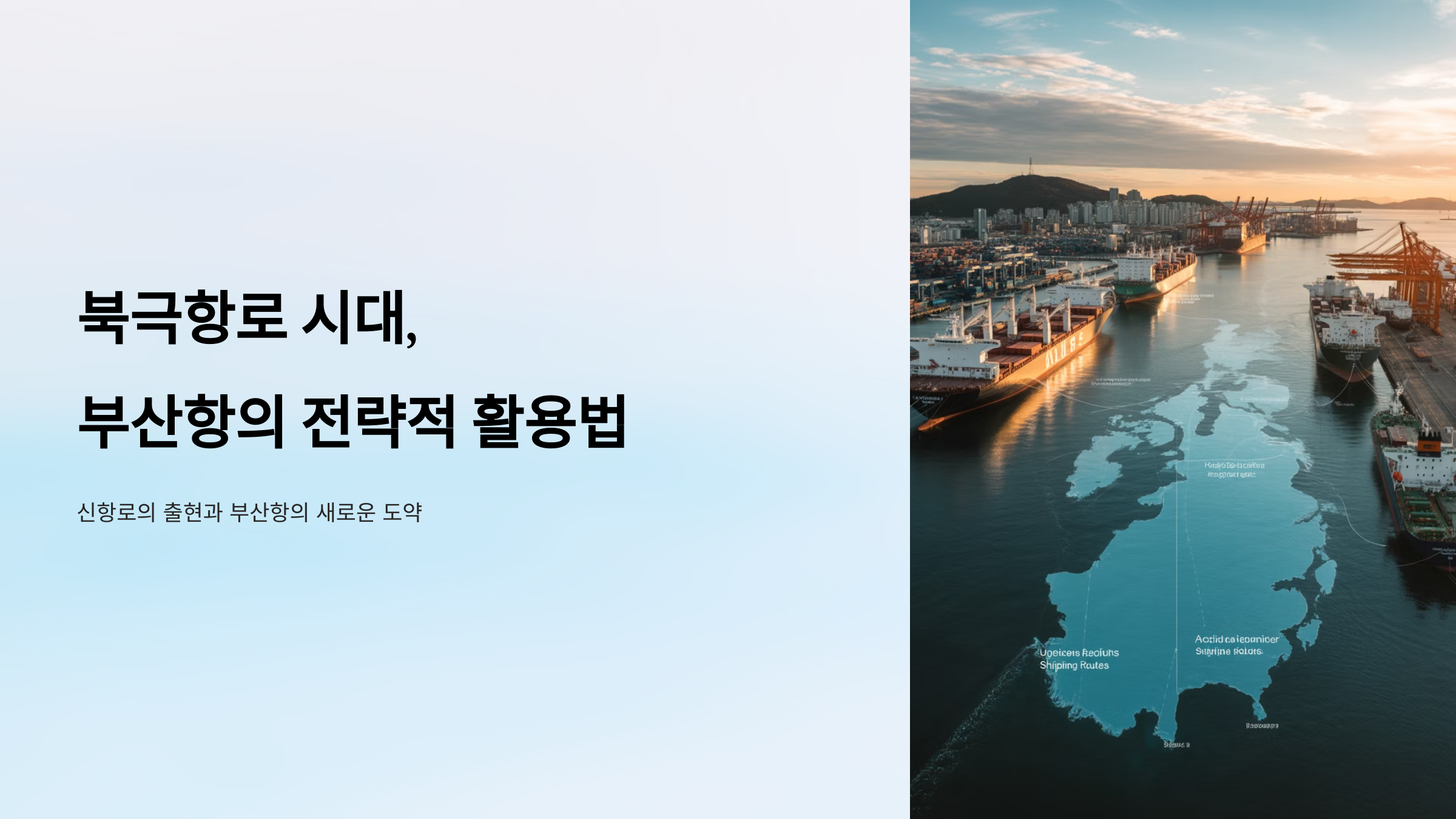 북극항로 시대, 부산항의 전략적 활용법