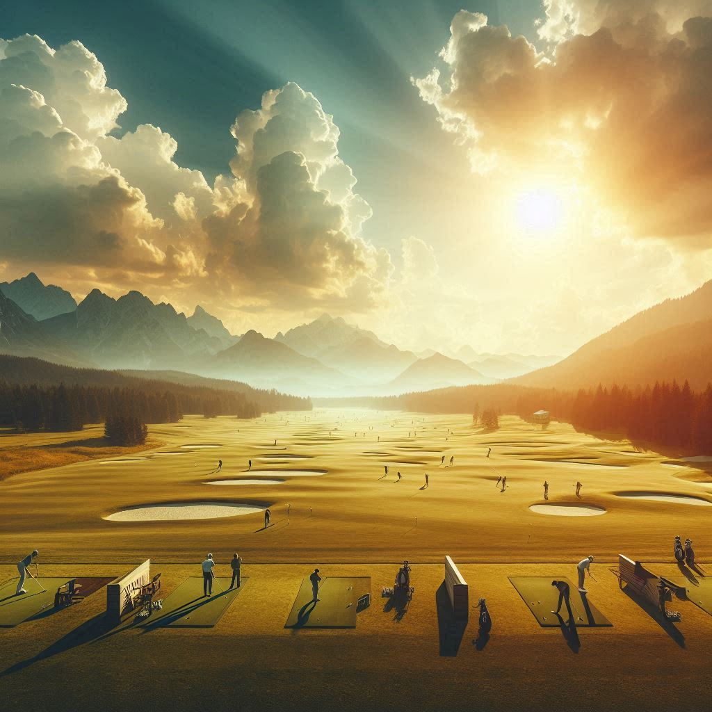 실외골프연습장 배경