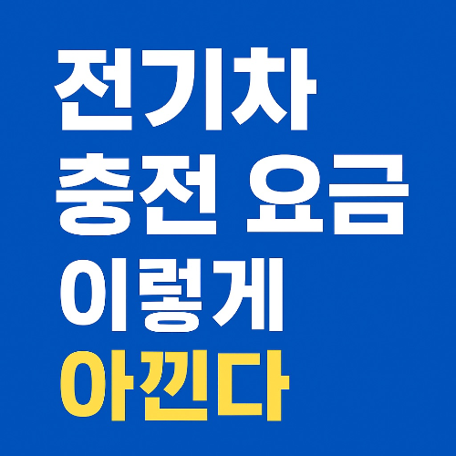 전기차 충전 꿀팁