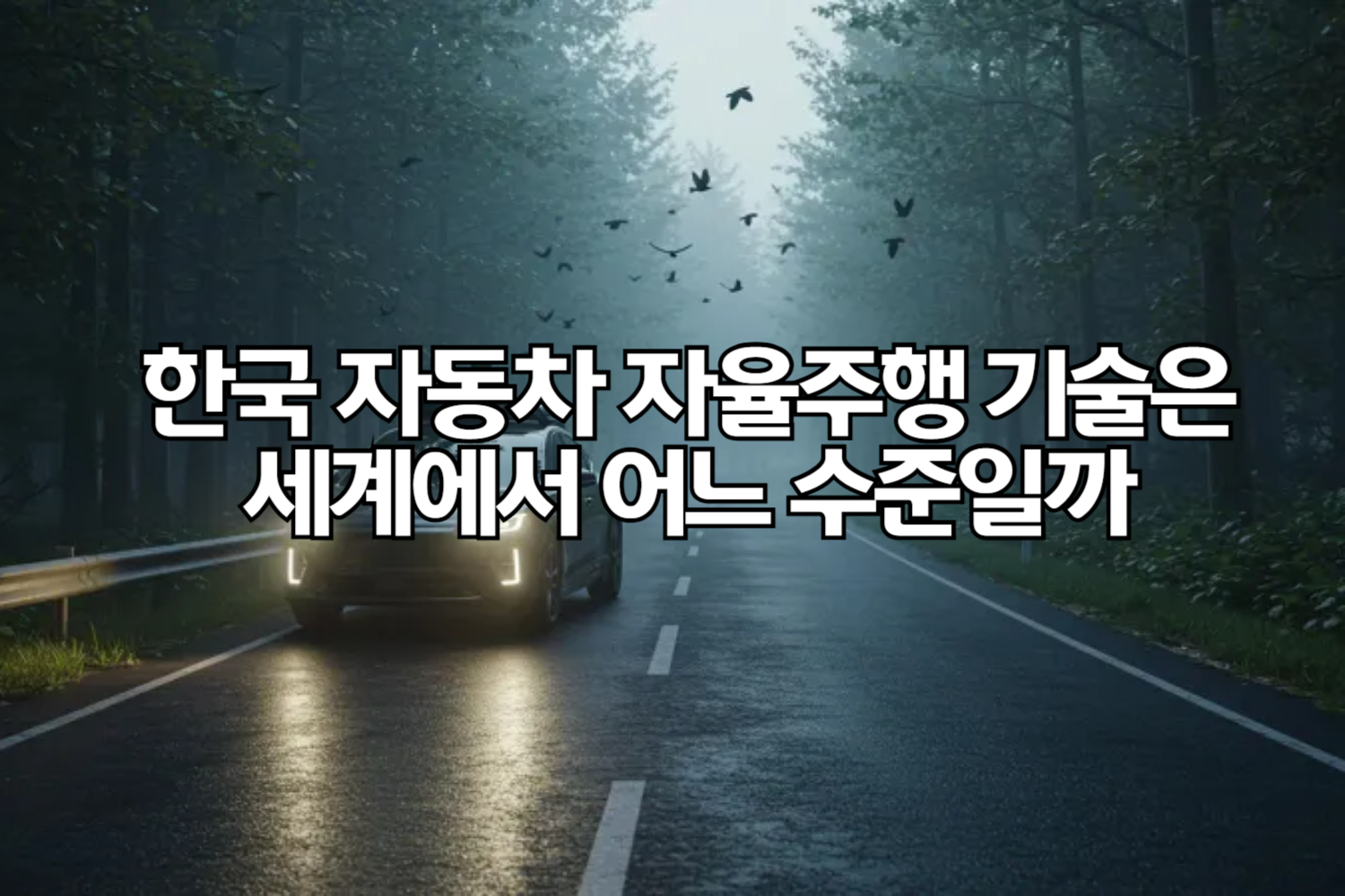 한국 자동차 자율주행 기술은 세계에서 어느 수준일까?