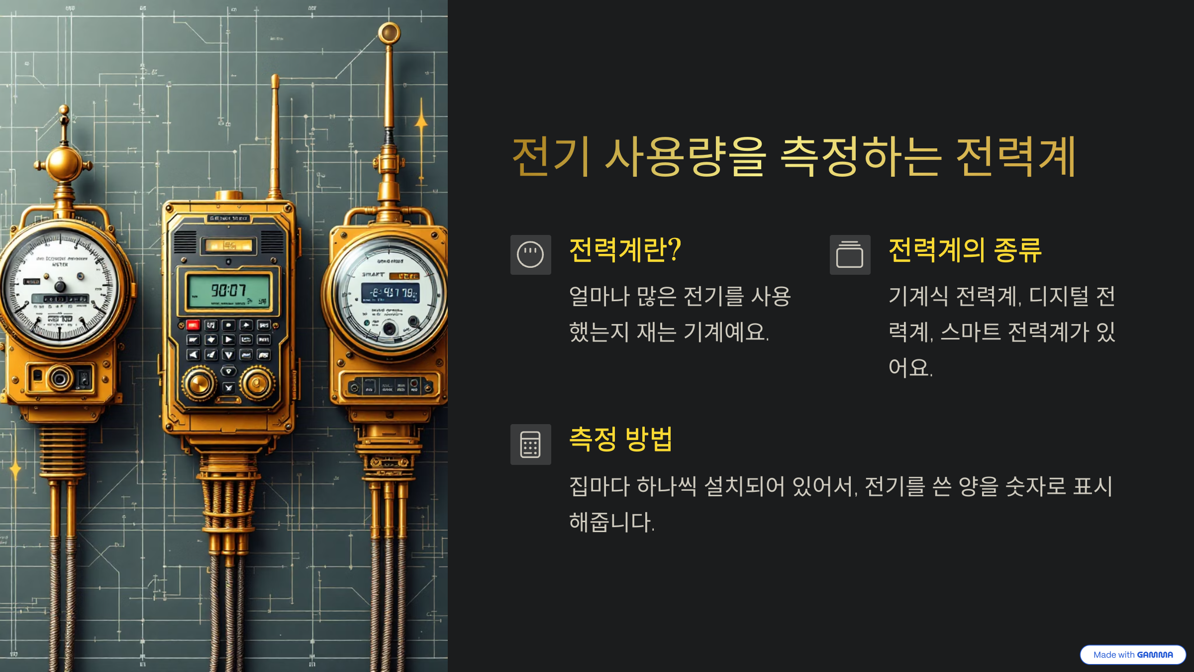 전기 사용량을 측정하는 전력계