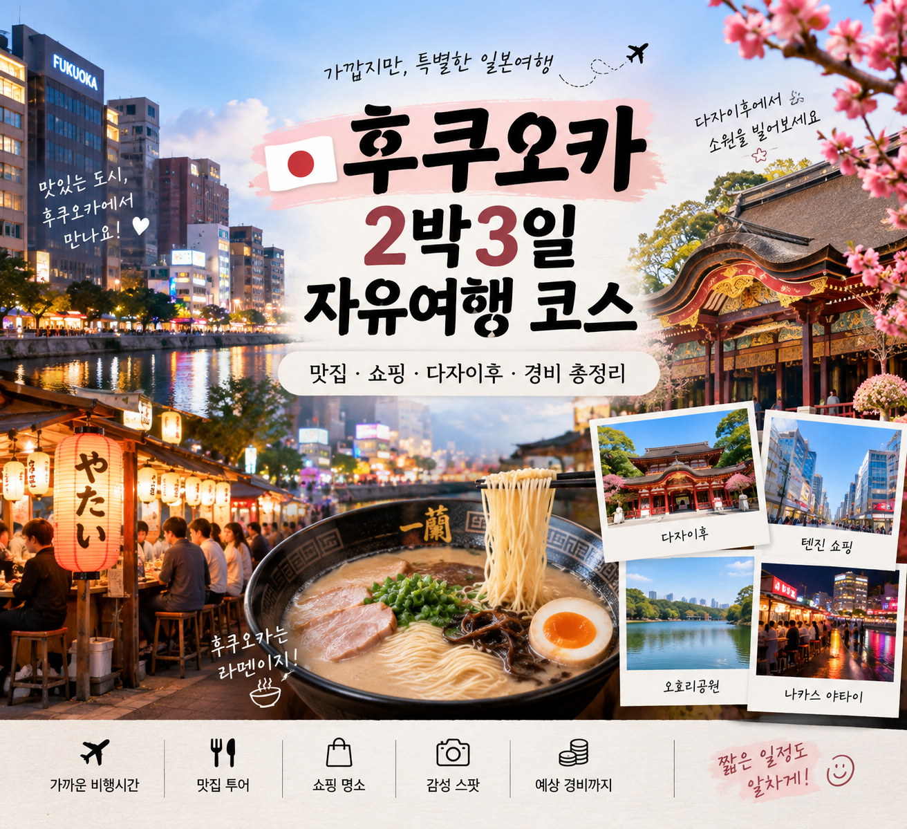 후쿠오카 2박 3일 자유여행