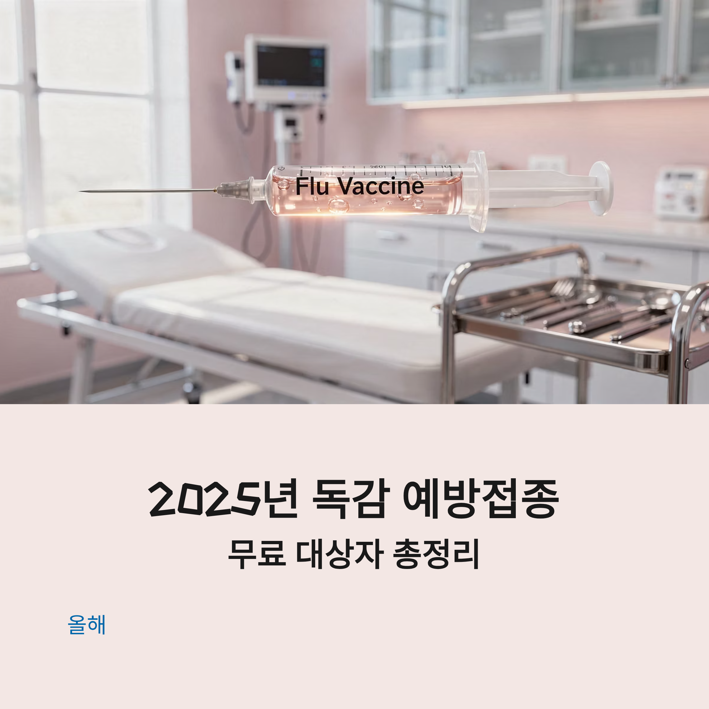 독감 예방접종 무료 대상 나이