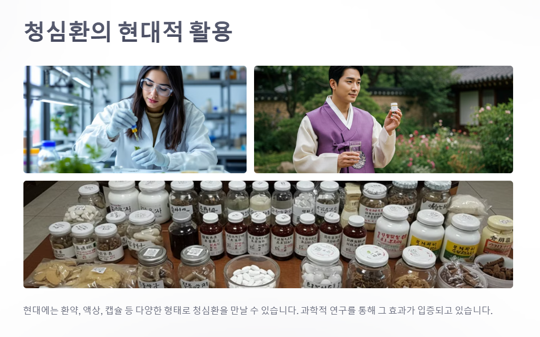 청심환의 현대적 활용