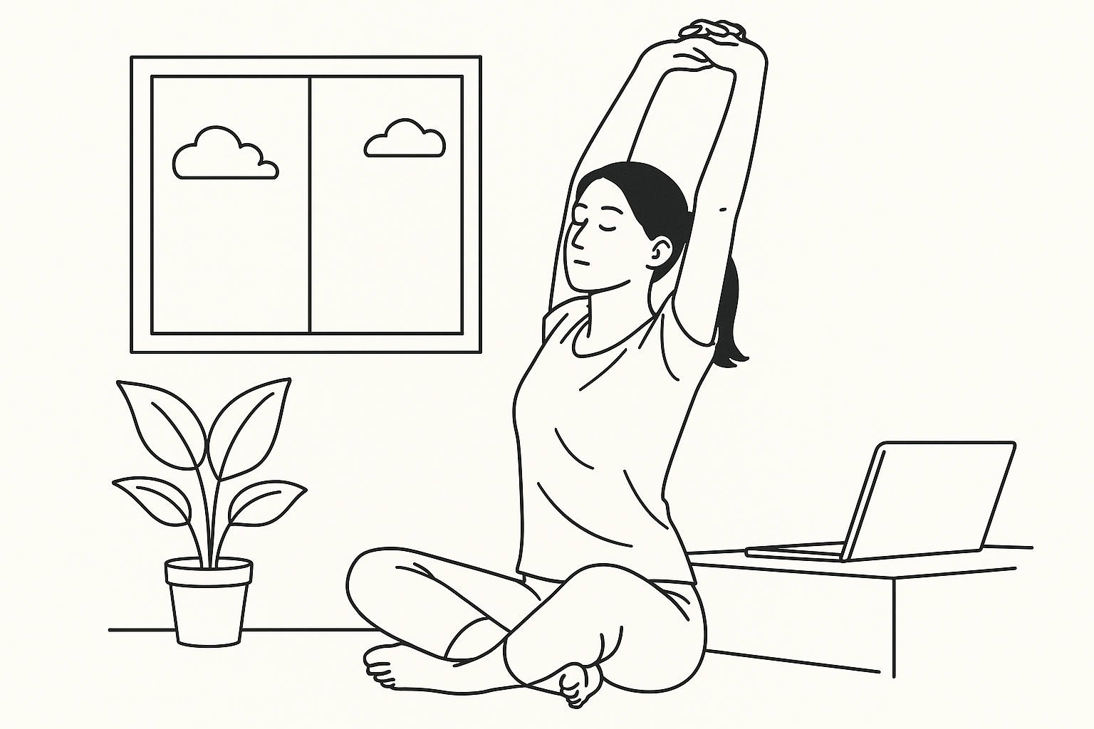 스트레칭 관련 사진