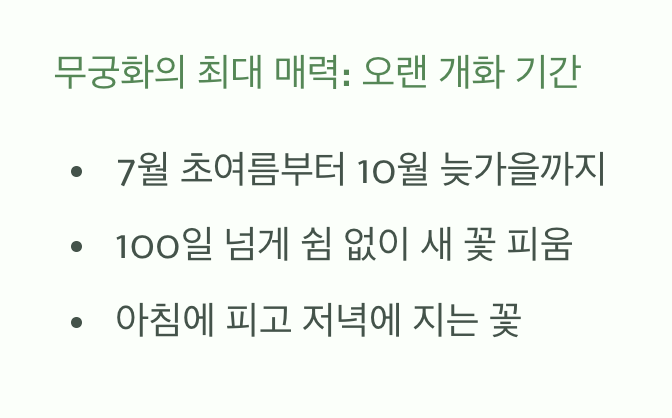 백일의 약속, 여름 내내 피고 지는 꽃