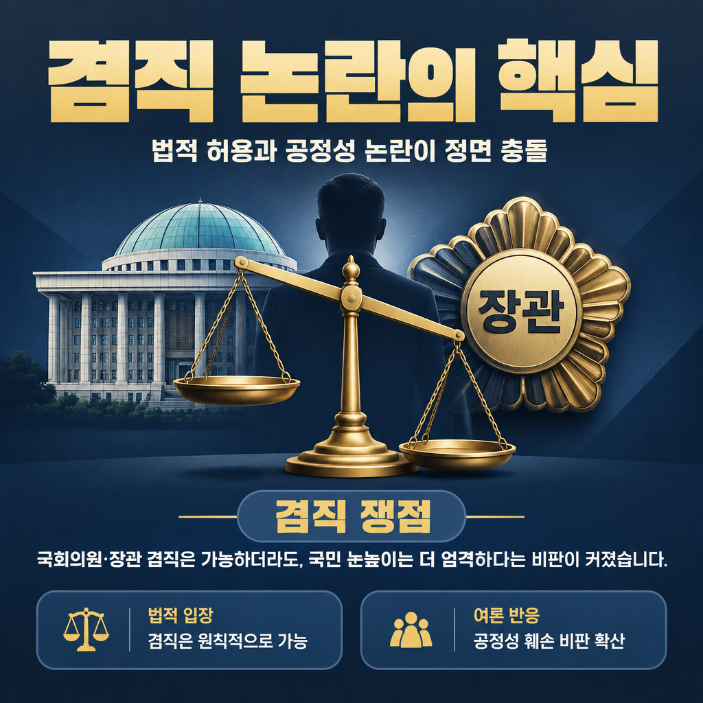 겸직 논란의 핵심