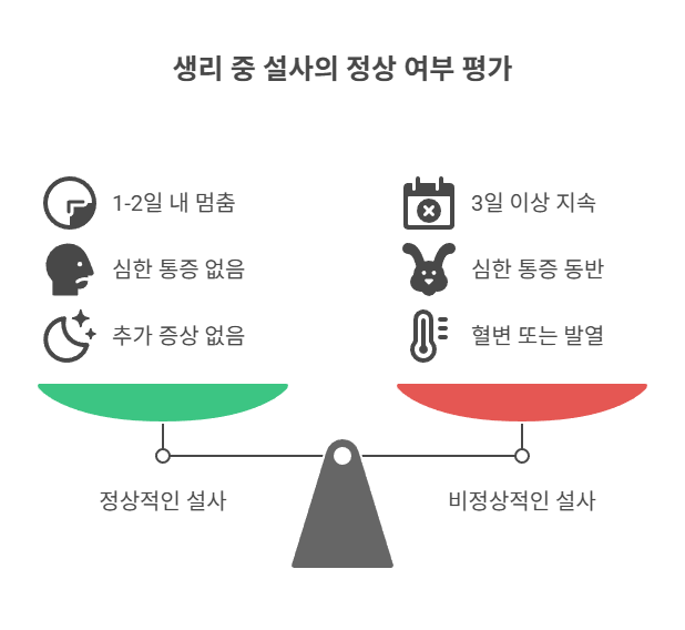 생리 중 설사, 정상일까? 원인부터 살펴보기