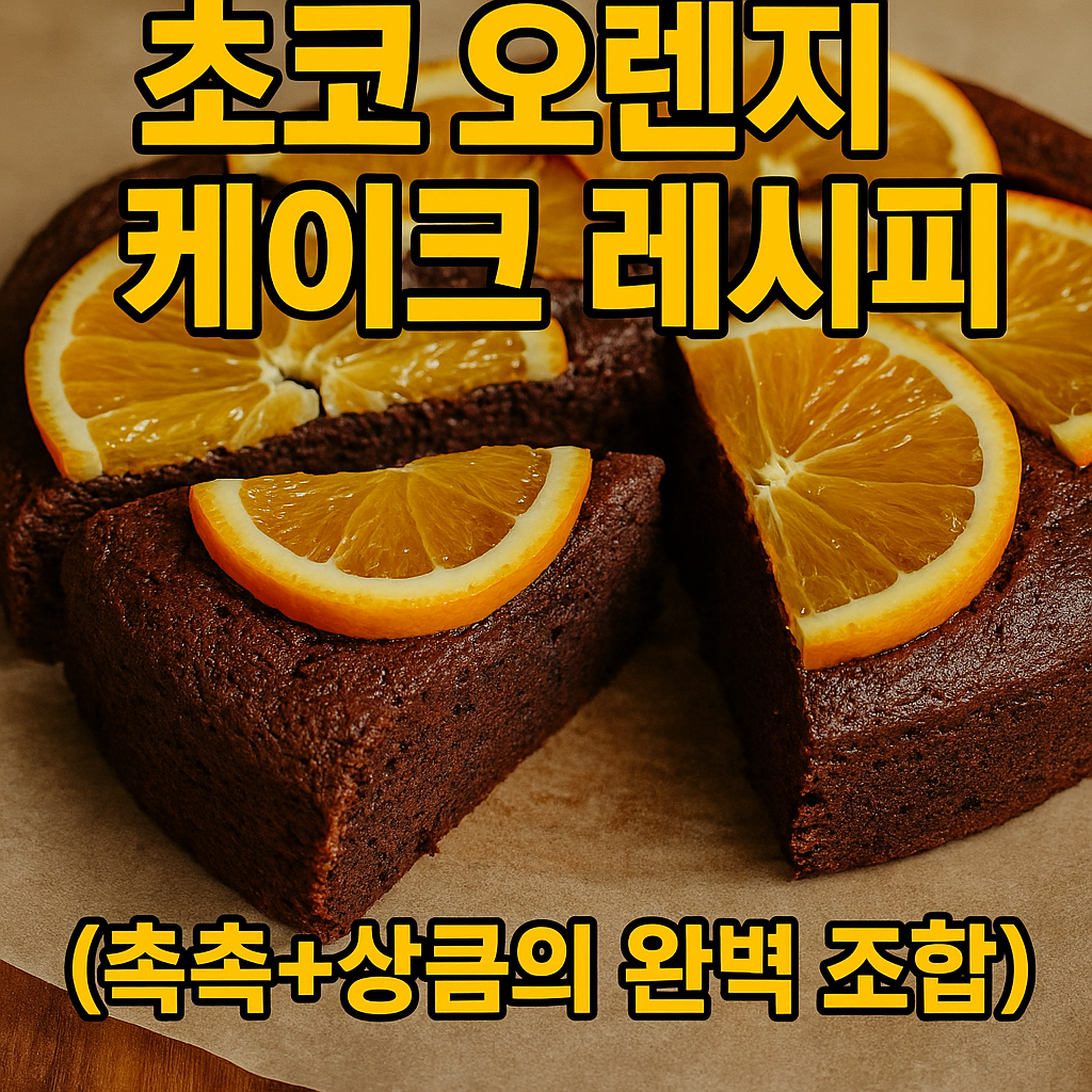 초코 오렌지 케이크