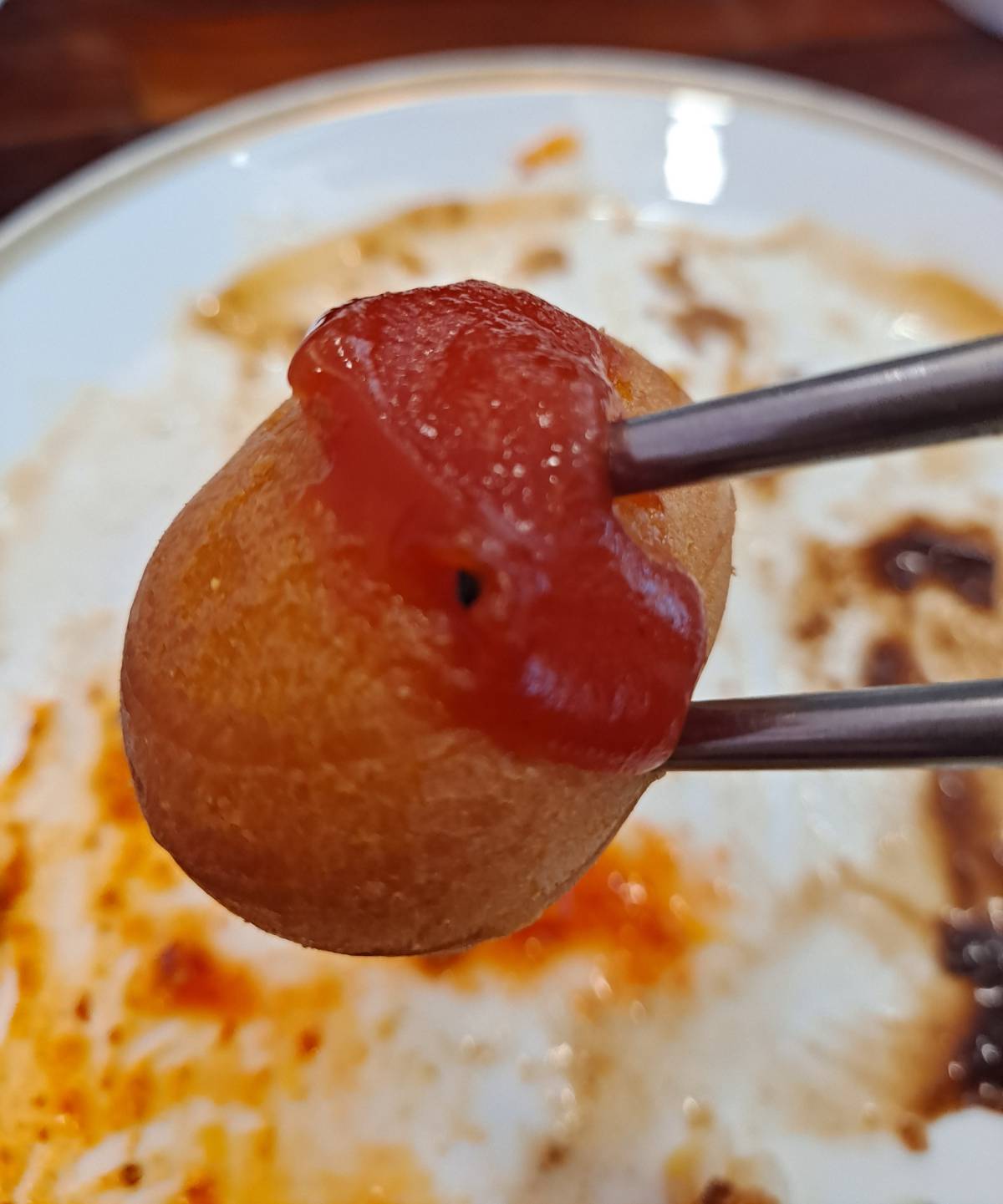 봄봄 케찹묻힌 미니핫도그