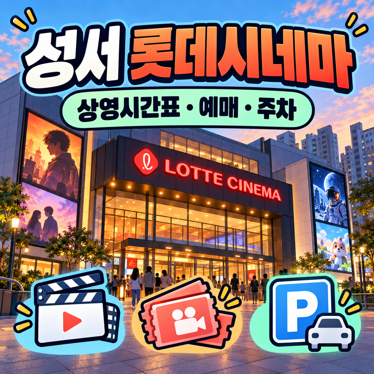 성서 롯데시네마 상영시간표 ❘ 오늘 영화시간&middot;예매 바로가기&middot;주차정보 확인