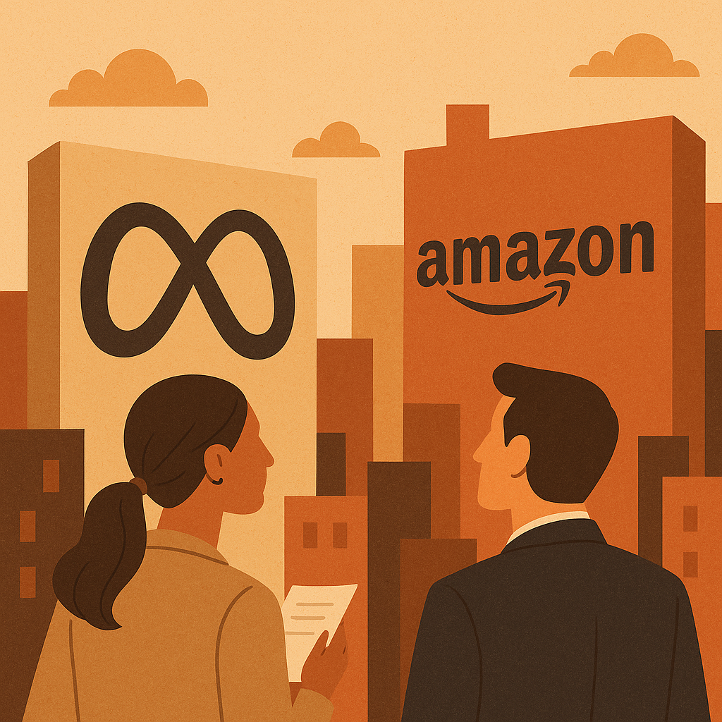Meta vs. Amazon, 에이전트 AI 전쟁에 대한 이미지