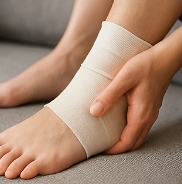 발목 접질렀을때