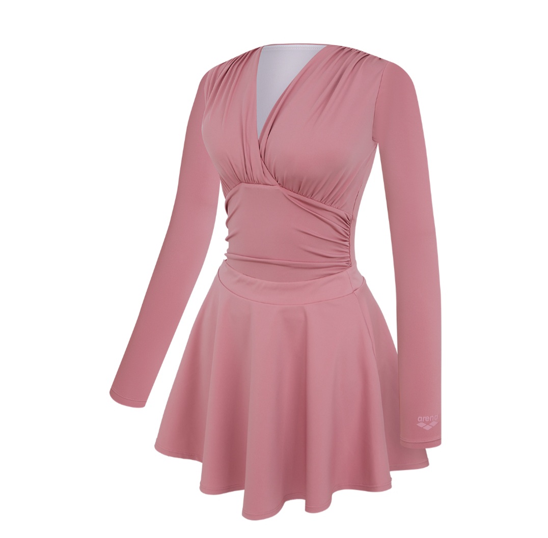 아레나 수영복 카리나 여자 원피스 세트 핑크 1
