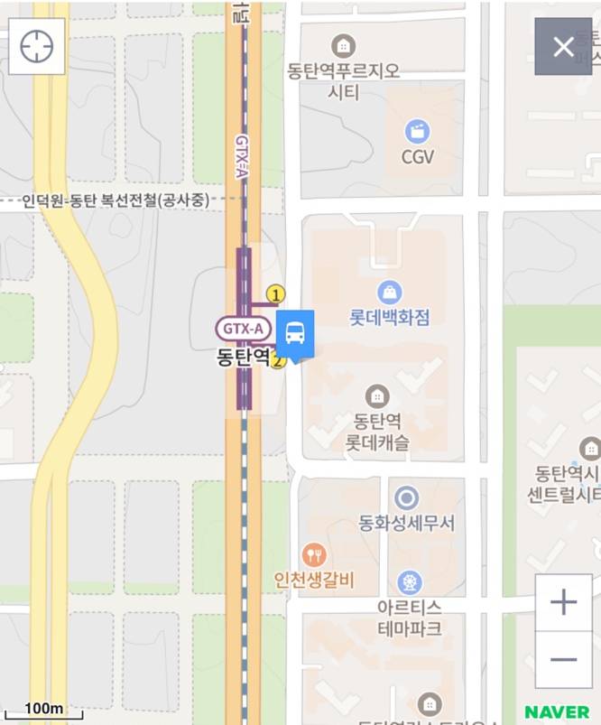 동탄역지도