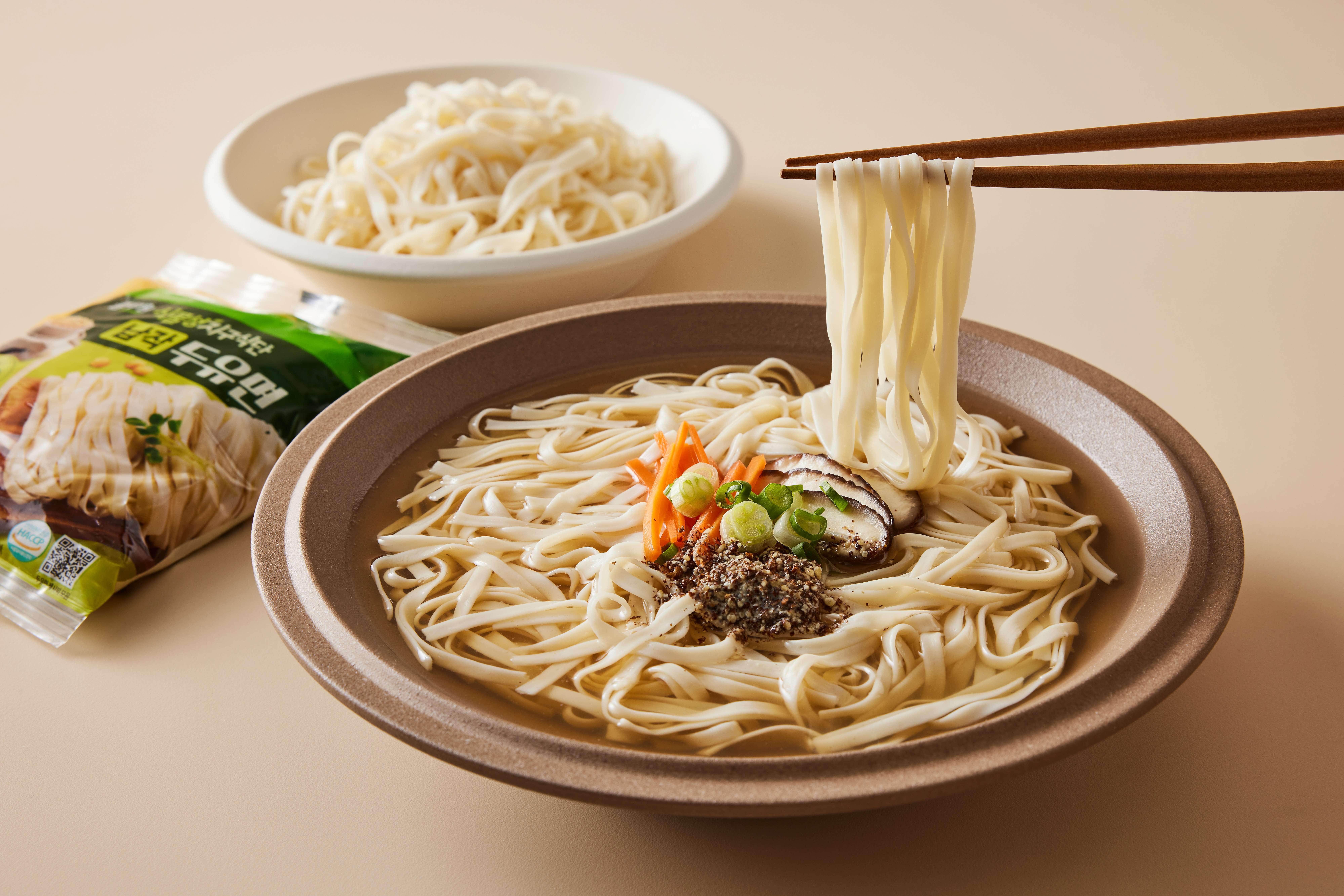 납작 두유면 활용 요리