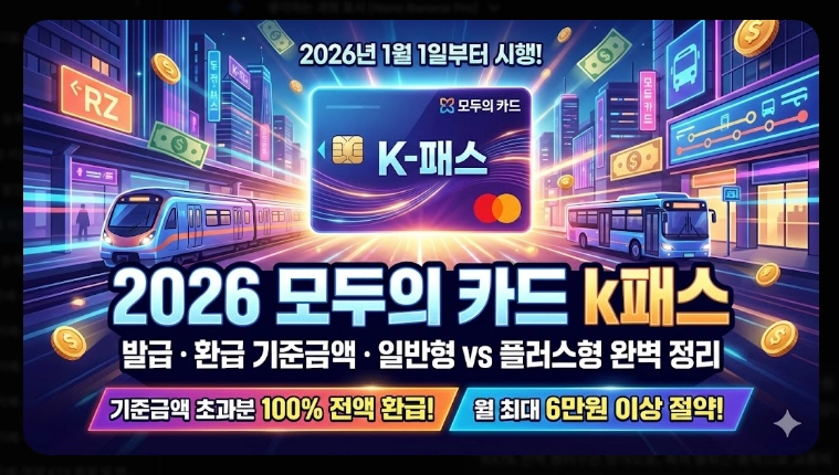 2026 모두의 카드 k패스 발급(기준, 사례, 계산)(+FAQ)