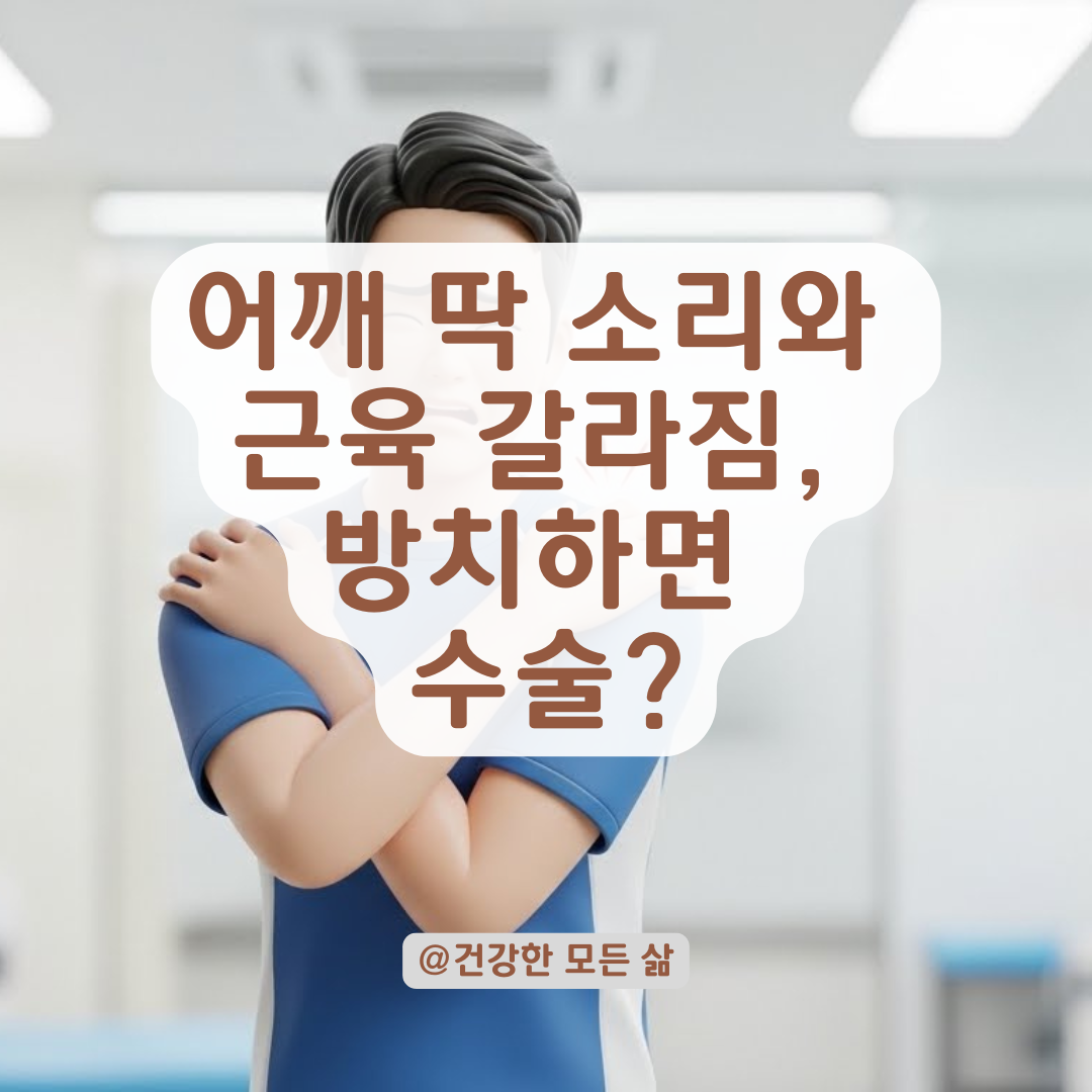 팔 올릴 때마다 어깨 딱 소리 나며 근육 갈라져 보이는 이유는 바로 이것때문
