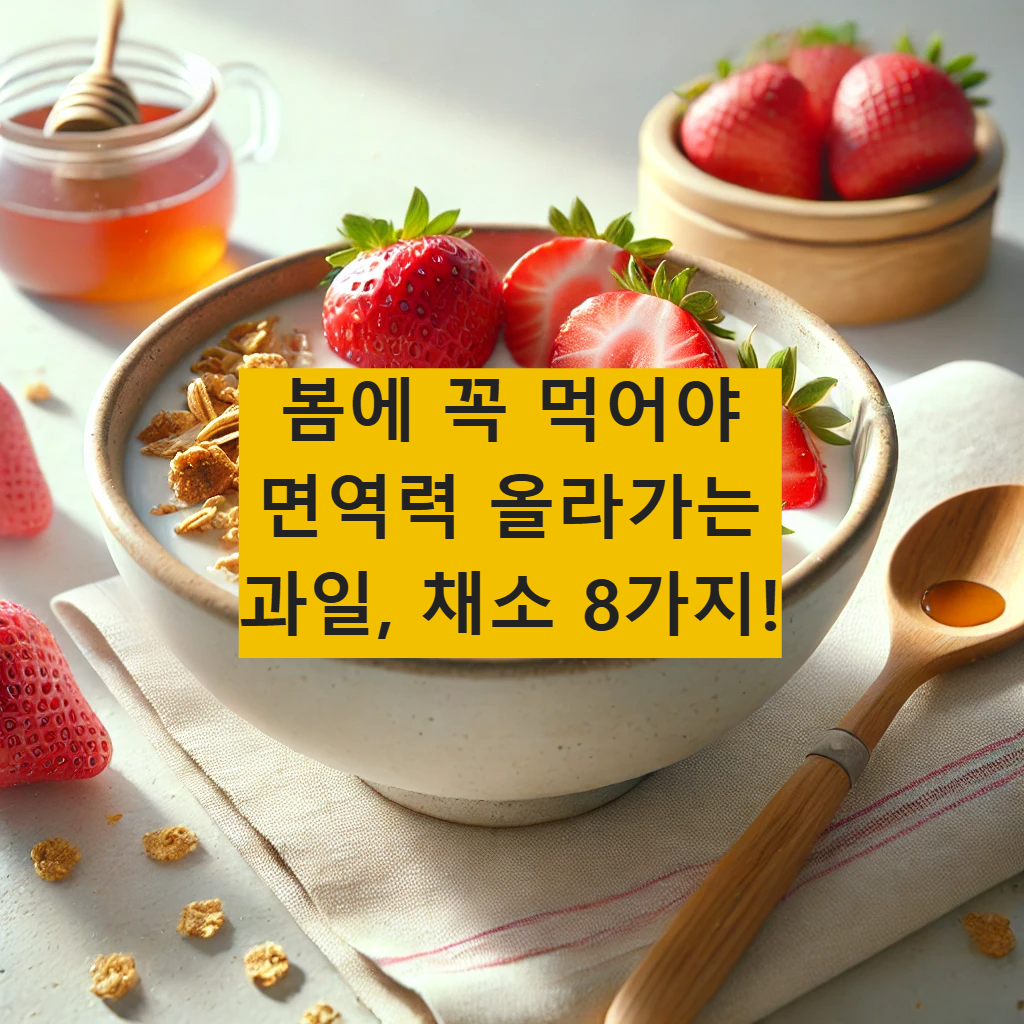 여름 대비! 봄에 꼭 먹어야 할 과일 & 채소