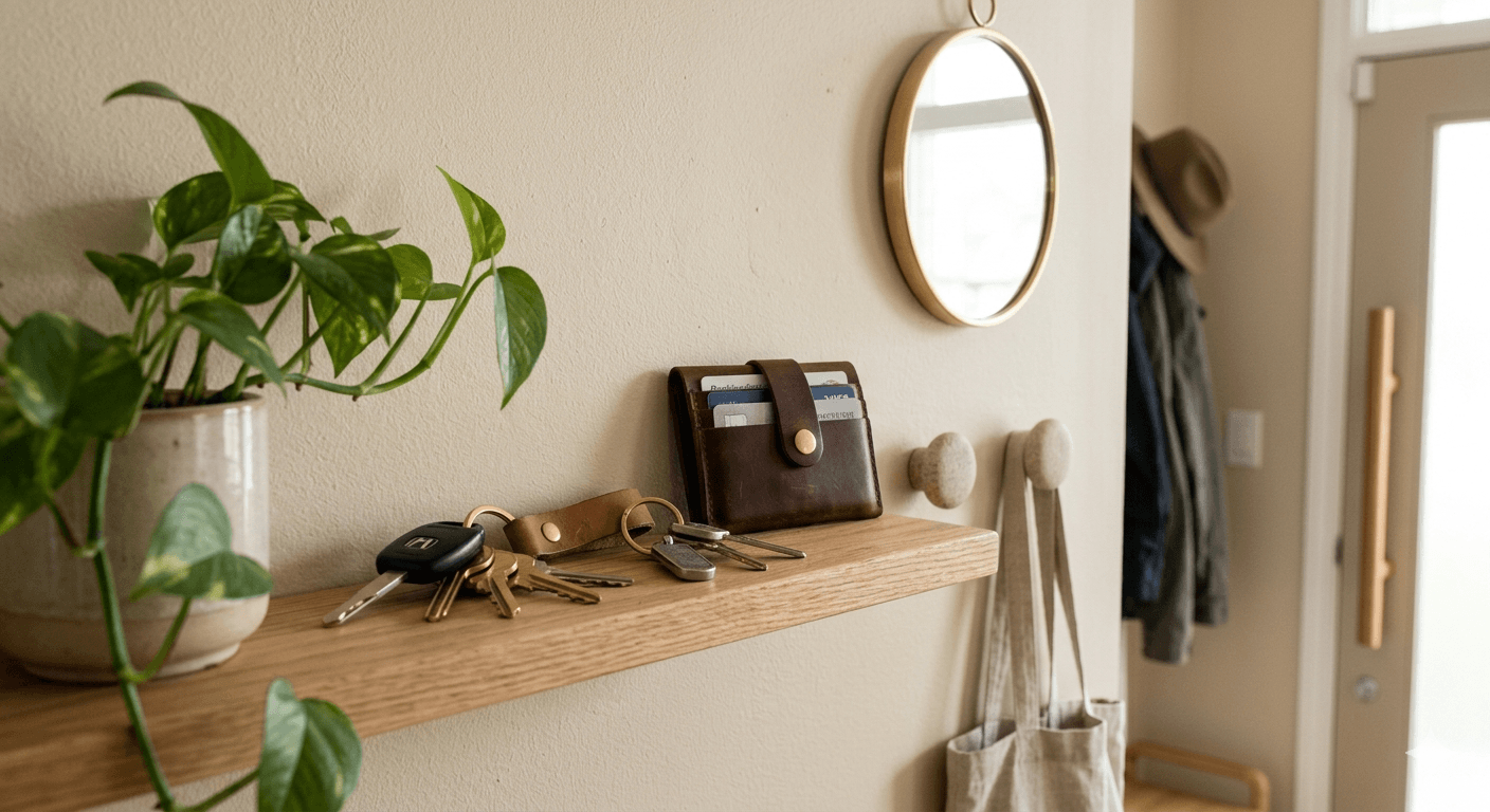 집 열쇠 분실 줄이는 방법, 현관 앞 생활 동선 정리 팁 사진