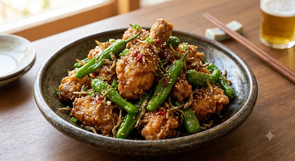꽈리멸치 치킨