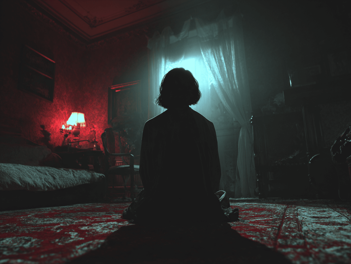 어두운-방-안에-앉아있는-여성