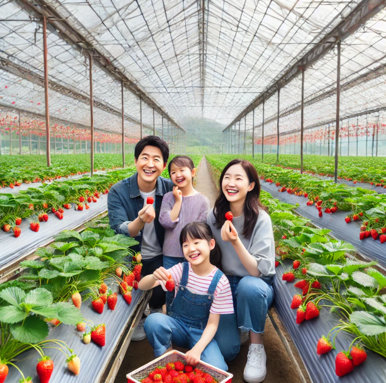 율봄식물원 딸기 체험 안내2