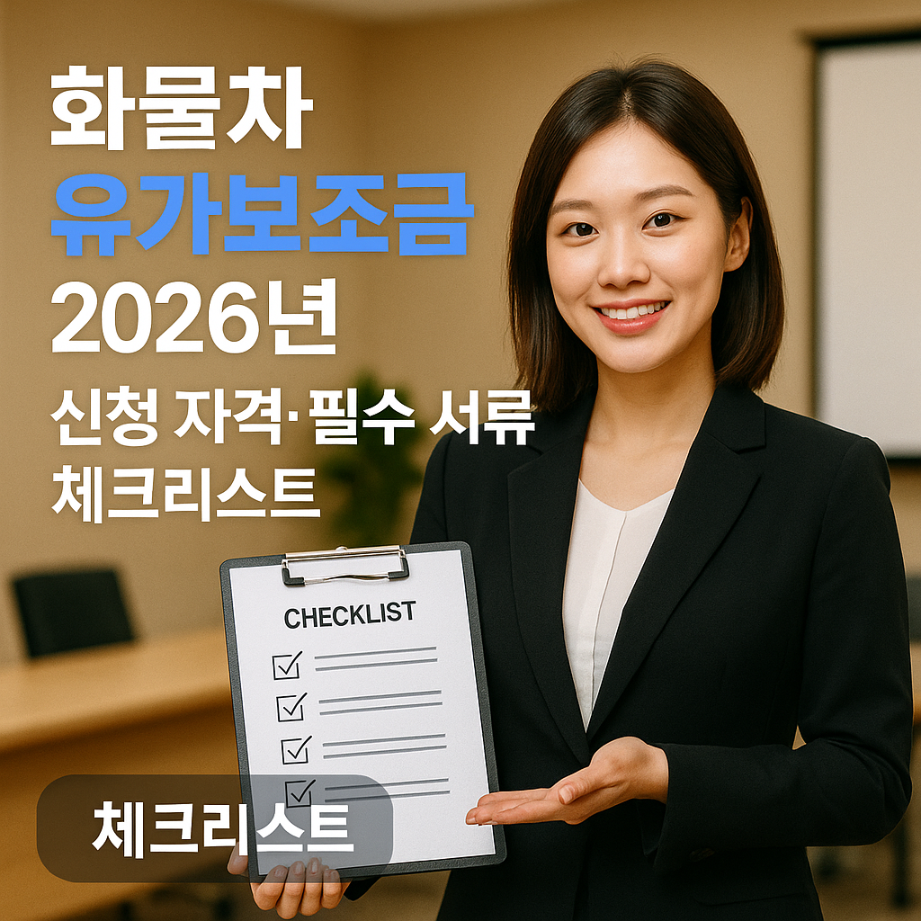화물차 유가보조금 2026년 | 신청 자격·필수 서류 체크리스트