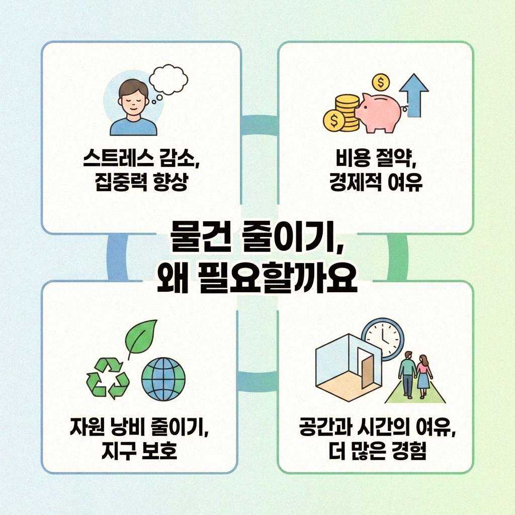 물건 줄이기 도전 함께 시작해요 계획 세우기