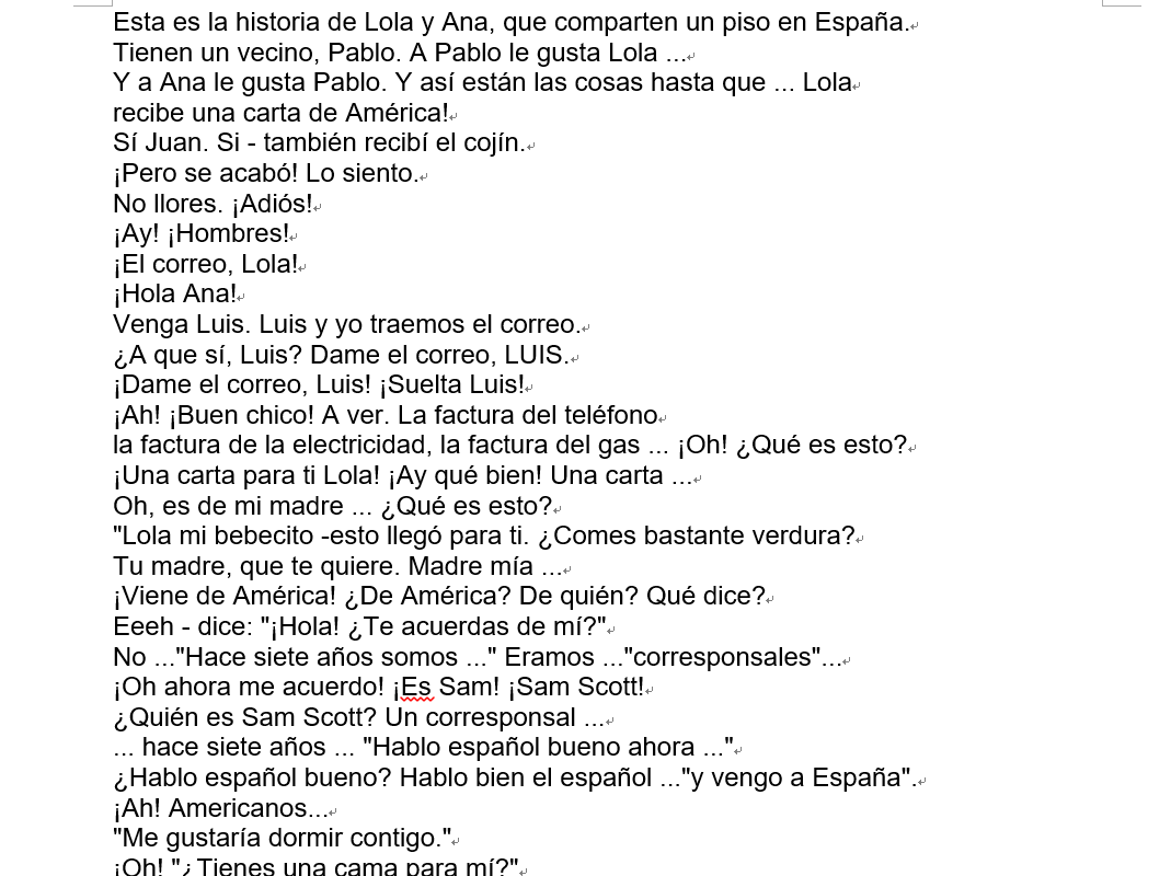 유튜브에서 추출된 자막 word 파일에 붙여넣기