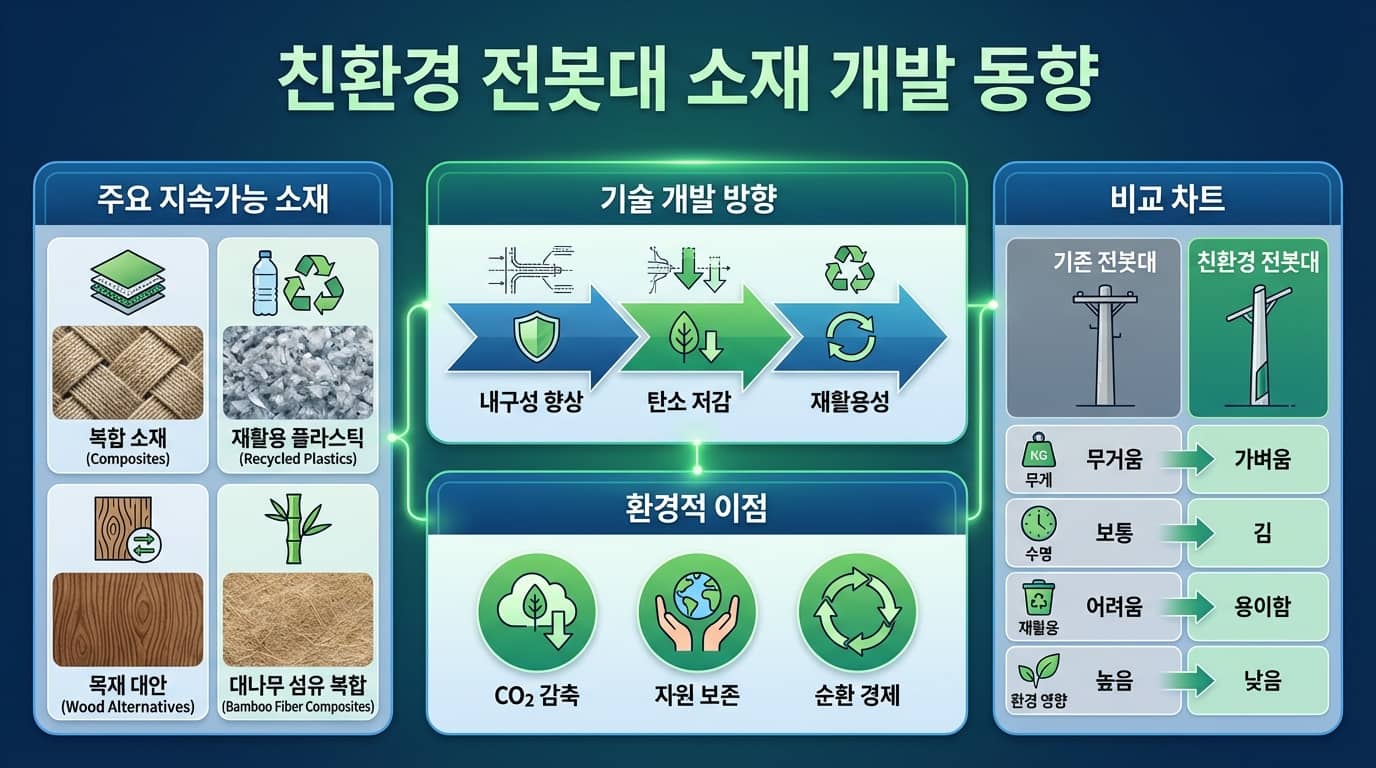 친환경 전봇대 소재 개발 동향