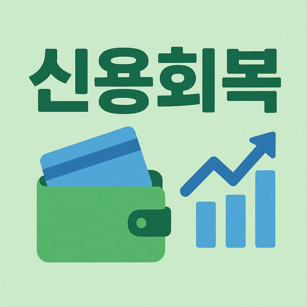 신용회복 제도 카드와 신용 회복 그래프