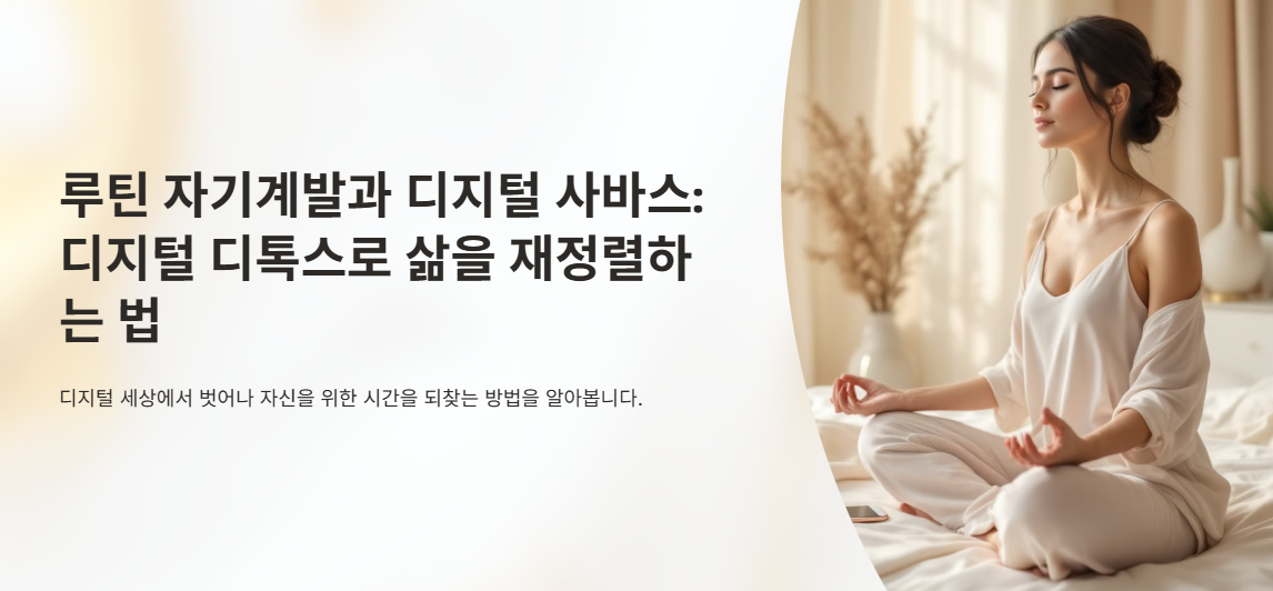 루틴 자기계발과 디지털 사바스: 디지털 디톡스로 삶을 재정렬하는 법 이미지