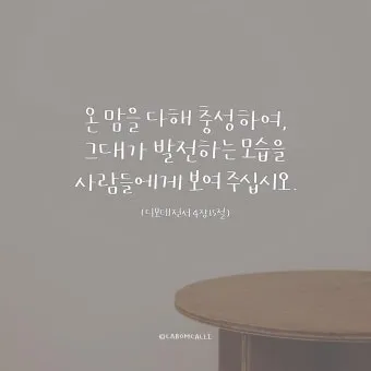 디모데전서 4장 12절 묵상 - 누구든지 네 연소함을 업신여기지 못하게 하고 믿는 자에게 본이 되어_21