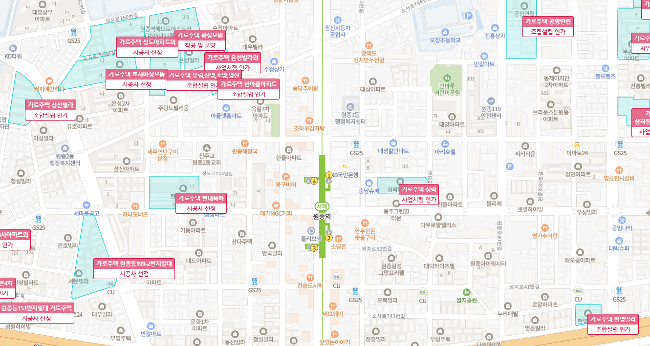 대장홍대선 노선도