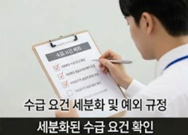 수급 요건 확인